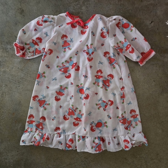 🎈Sale! Vintage Raggedy Ann Nightgown Toddler Girl 2T - Picture 1 of 8
